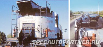 КДМ-1502 котел для литого асфальта на шасси КРАЗ-65101