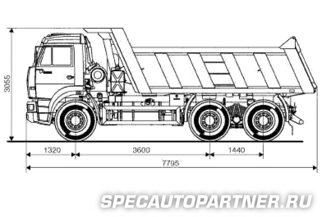 КАМАЗ-6520 самосвал 6x4