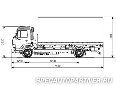 КАМАЗ-4308 бортовой 4x2