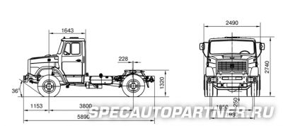 ЗИЛ 541720 тягач седельный 4х2