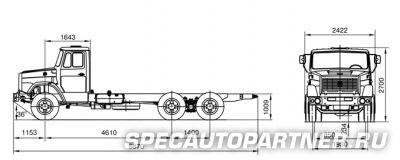 ЗИЛ 6309Н2 шасси 6х4