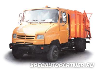КО-442-01 мусоровоз без опрокидывателя на шасси ЗИЛ 5301В2 Бычок (Мценский Коммаш)