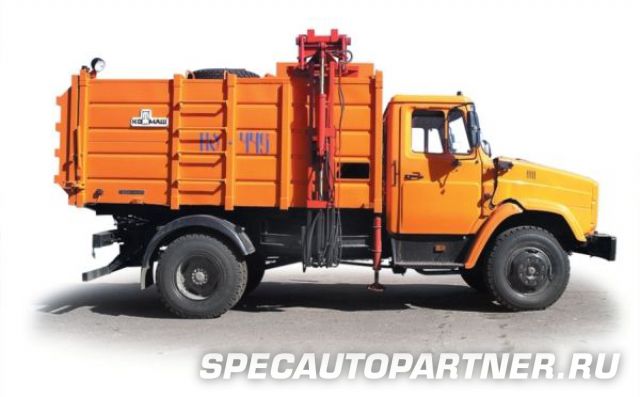 КО-449-10 мусоровоз на шасси ЗИЛ 494560 (Мценский Коммаш)