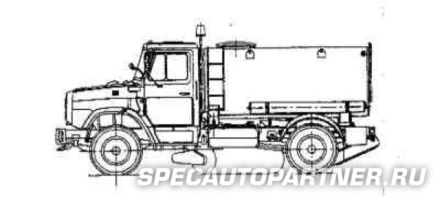 КО-713Н-03 универсальная комбинированная машина на шасси ЗИЛ 433362 (Мценский Коммаш)