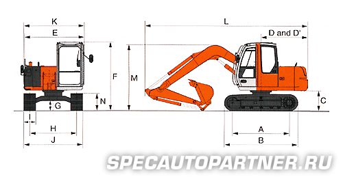 Hitachi Zaxis ZX70 экскаватор гусеничный