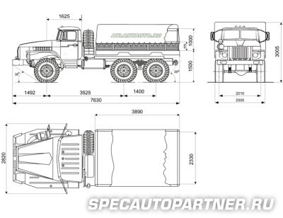 Урал 4320-0110-41 бортовой 6х6
