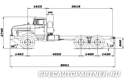 Урал 4320-1911-30 шасси