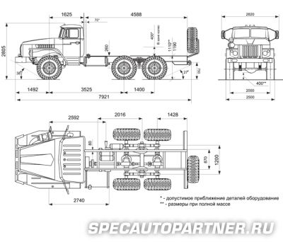 Урал 43203-1151-41 шасси