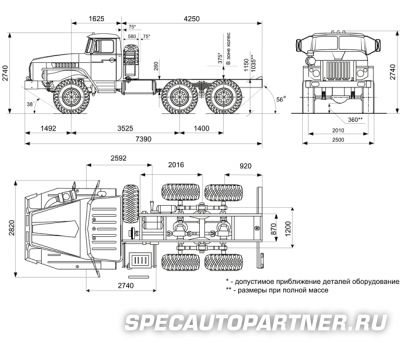 Урал 43204-1111-41 шасси