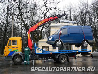 КАМАЗ-4308 эвакуатор с КМУ Palfinger РК 12000