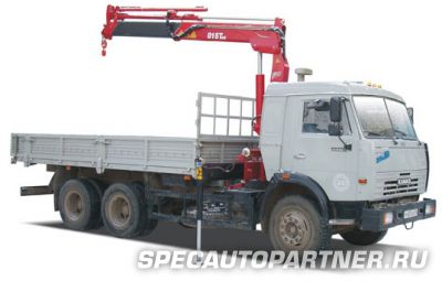 КАМАЗ-53215 бортовой 6x4 с КМУ AmcoVeba 815 T3S