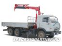 КАМАЗ-53215 бортовой 6x4 с КМУ AmcoVeba 815 T3S