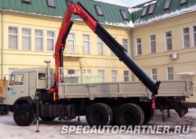 КАМАЗ-53215 бортовой 6х4 с КМУ Palfinger PK 15500