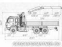 КАМАЗ-53215 бортовой 6х4 с КМУ Palfinger PK 15500 Фото № 1