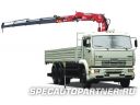 КАМАЗ-65117 бортовой 6x4 с КМУ AmcoVeba 817 4S