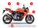 Kawasaki Z1000 (2007) мотоцикл спорт 1000 куб.см Фото № 13