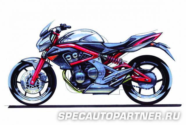 Kawasaki ER-6n (2007) мотоцикл спорт 650 куб.см
