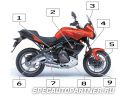 Kawasaki Versys KLE650 (2007) мотоцикл эндуро 650 куб.см Фото № 17