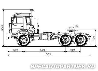 КАМАЗ-44108 тягач седельный 6x6