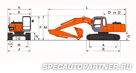 Hitachi Zaxis ZX200 экскаватор гусеничный