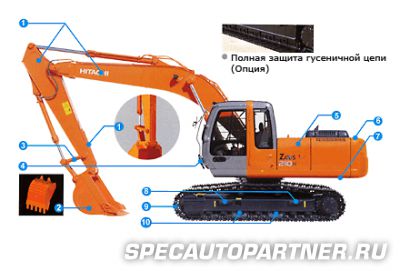 Hitachi Zaxis ZX210H экскаватор гусеничный