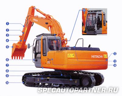 Hitachi Zaxis ZX210K экскаватор гусеничный