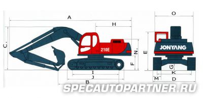 Jonyang JY210E экскаватор гусеничный