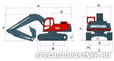 Jonyang JY400E экскаватор гусеничный