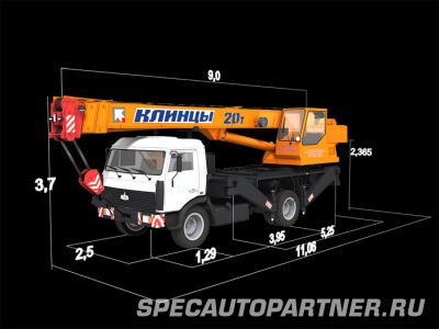 КС-45719-5А автокран Клинцы на шасси МАЗ-5337А2