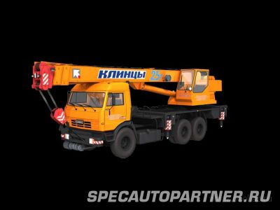 КС-55713-1К автокран Клинцы на шасси КАМАЗ-65115