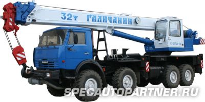 КС-55729-5B автокран Галичанин на шасси КамАЗ-63501 Мустанг