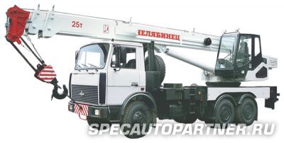 КС-45721-07 автокран Челябинец на шасси МАЗ-6303А3