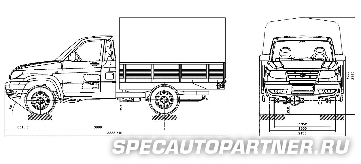 UAZ Cargo (УАЗ Карго) бортовой 4х4 на базе УАЗ Патриот