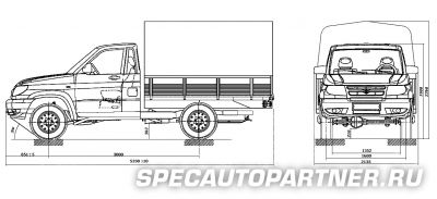 UAZ Cargo (УАЗ Карго) бортовой 4х4 на базе УАЗ Патриот