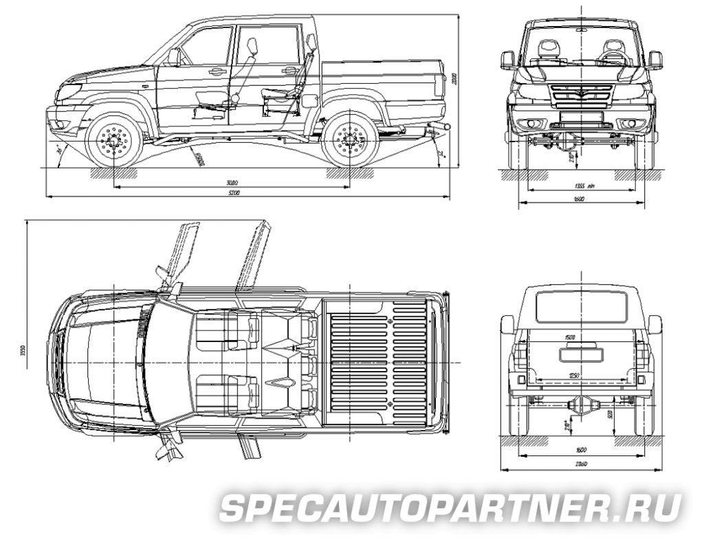 UAZ Pickup (УАЗ Пикап) на базе Патриота