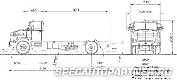 КРАЗ-5133Н2 шасси 4x2