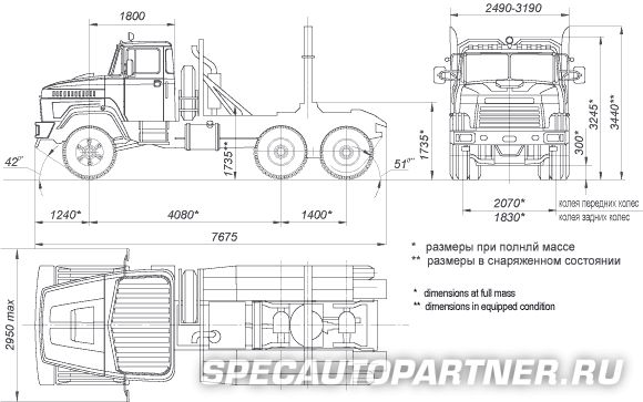 КРАЗ-64372-040 тягач лесовозный