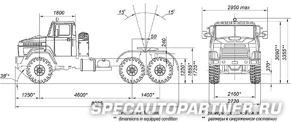 КРАЗ-6446-010 тягач седельный 6х6