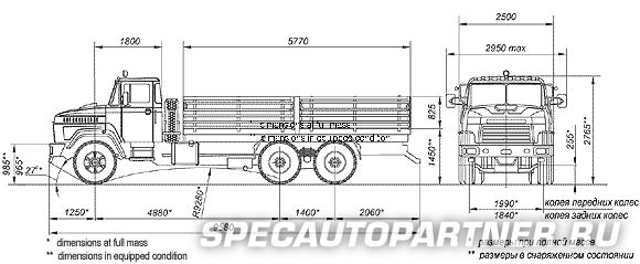 КРАЗ-65053-40 бортовой 6x4