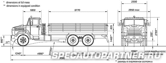 КРАЗ-65101-40 бортовой 6х4