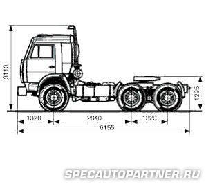 КАМАЗ-54115 тягач седельный 6x4