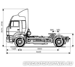 КАМАЗ-5460 тягач седельный 4x2