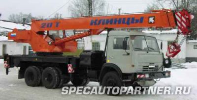 КС-45719-1А автокран Клинцы на шасси КамАЗ 53215