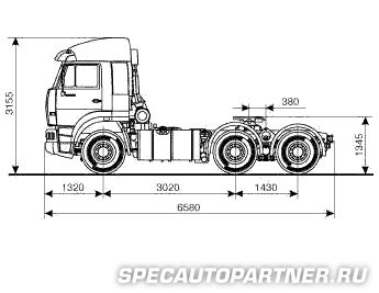 КАМАЗ-6460 тягач седельный 6x4