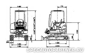 Hitachi EX32U мини-экскаватор гусеничный