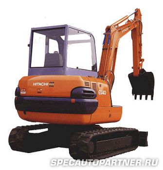 Hitachi EX40-2 мини-экскаватор гусеничный