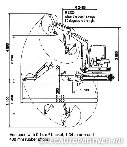 Hitachi EX40U мини-экскаватор гусеничный