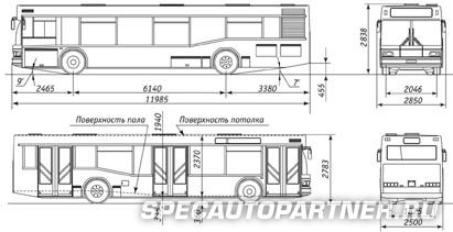 МАЗ-103 автобус низкопольный городской