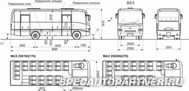 МАЗ-256 автобус среднего класса