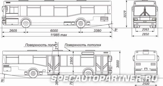 МАЗ-104С автобус пригородный